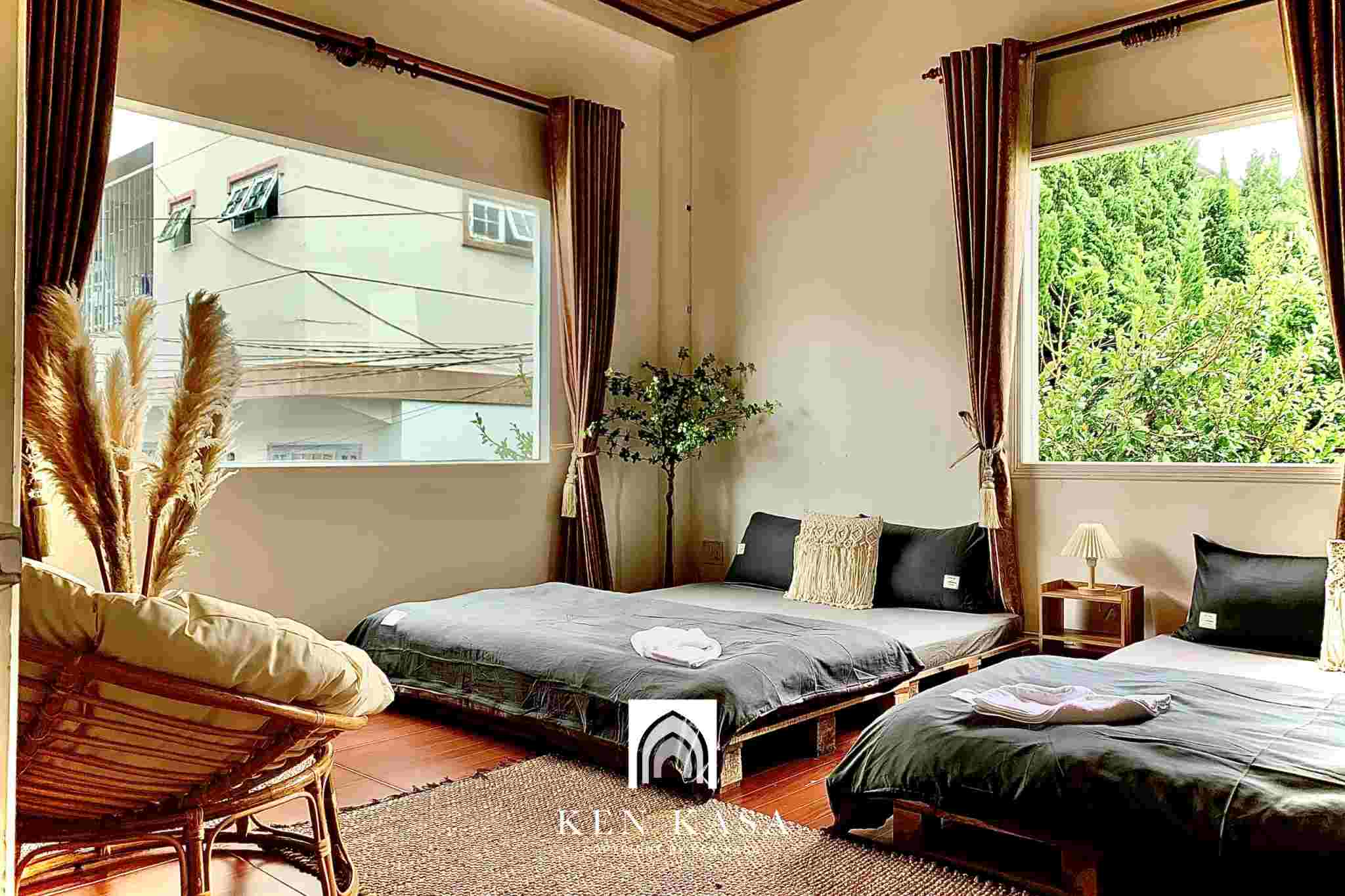 Không gian riêng tư trong homestay villa 